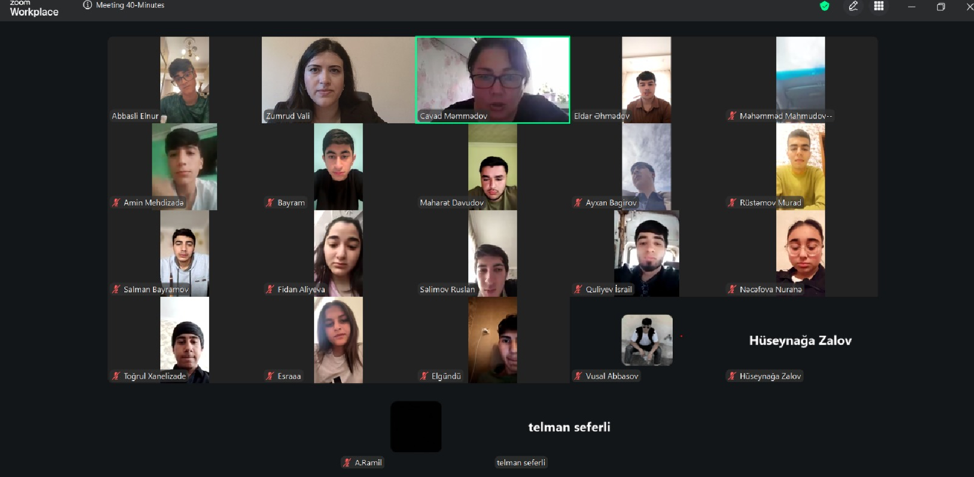 WUF-13 tədbiri zamanı onlayn dərslər